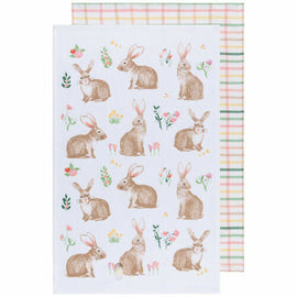 Easter Bunny Towels S/2